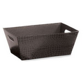 Rectangle Wicker Gift Baskets w/ Tapered Side Panel (11 3/4"x7 3/4"x4 1/2")